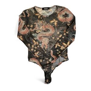 Akira Dragon Sheer Bodysuit